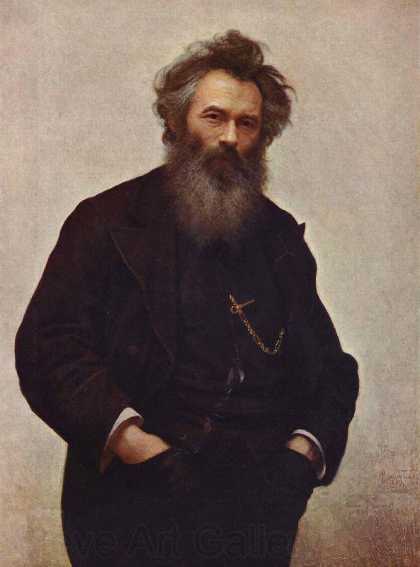 Ivan Nikolaevich Kramskoi Portrait of the Painter Ivan Shishkin Norge oil painting art